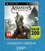 PS3 Assassin's Creed III