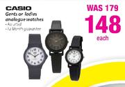 Casio Gents Or Ladies Analogue Watches Assorted-Each
