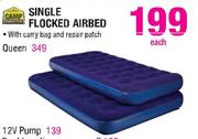 Camp Master Single Flocked Airbed-Each