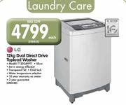 LG 12kg Dual Direct Drive Topload Washer (T1203AFPT1)-Each