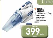 Black & Decker 7.2V Wet & Dry Dustbuster (WV7215)-Each
