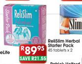 Relislim Herbal Starter Pack-2x45 Tablets