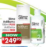 Slimz AdlBurn+ 100ml Plus AdDetox 200ml Free