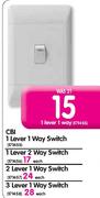 CBI 1 Lever 1 Way Switch Each