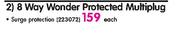 Ellies 8 Way Wonder Protected Multiplug Each