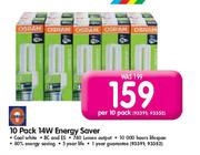 Osram 10 Pack 14W Energy Saver