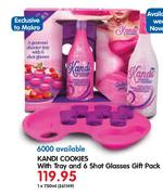 Kandi Cookies With Tray And 6 Shot Glasses Gift Pack-750ml