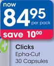 Clicks Epha-Cut Capsules-30's Per Pack