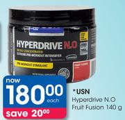 USN Hyperdrive N.O Fruit Fusion-140g Each