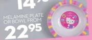 Hello Kitty Melamine Plate Or Bowl