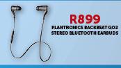 Plantronics Backbeat Go2 Stereo Bluetooth Earbuds
