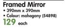 Island Moments Framed Mirror 390x390mm-Each