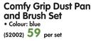Addis Comfy Grip Dust Pan And Brush Set-Per Set