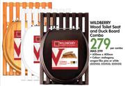 Wildberry Wood Toilet Seat And Duck Board Combo-Per Combo