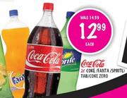 Caca-Cola Cole/Fanta/Sprite/Tab/Coke Zero-2 Ltr