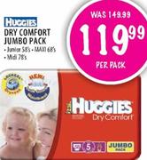 Huggies Dry Comfort Jumbo Pack-58/68/78's