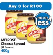 Melrose Cheese Spread - 3x400g