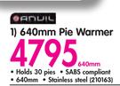 Anvil 640mm Pie Warmer