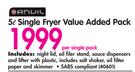 Anvil 5Ltr Single Fryer Value Added Pack