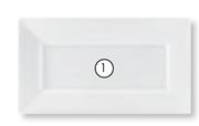 Aro Rectangular Ceramic Platter-40cm