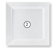  Aro Square Ceramic Platter-40cm