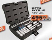 22 Piece Socket Set 3/8" Drive