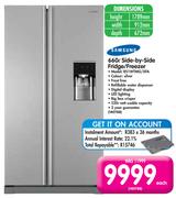 Samsung 660Ltr Side-By-Side Fridge/Freezer RS1WTMG/XFA