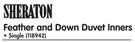 Sheraton Feather & Down Single Duvet Inners