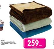 Sesli Reversible Blanket-200cm x 230cm Each