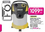 Karcher 1600W Wet And Dry Vacuum Cleaner 