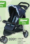 Little Me 3-Wheel Jogger Pram Assorted
