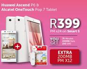 Huawei Ascend P6 & Alcatel OneTouch Pop 7 Tablet-On Smart S