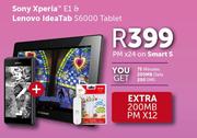Sony Xperia E1 & Lenovo IdeaTab S6000 Tablet-On Smart S