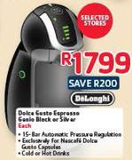 DeLonghi Dolce Guste Espresso Genio Black Or Silver-Each