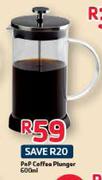 PnP Coffee Plunger-600ml