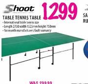 Shoot Table Tennis Table 