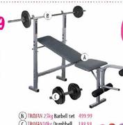 Trojan 25kg Barbell Set 