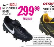 Egoli Mens Soccer Boots Per Pair Size 7-11