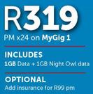 HP 15 (Celeron) Notebook & Huawei R206 Wi-Fi Router-On MyGig 1