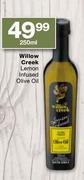 Willow Creek Lemon Infused Olive Oil-250ml