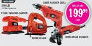 Black & Decker Singles 700W Angle Grinder-Each