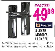 Fragram Fort Knox 2 Lever Chrome Plated Lock Set