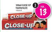 Close-Up Toothpaste Assorted-3 x 100ml