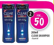 Clear Shampoo Assorted-2 x 200ml