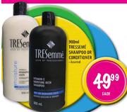 Tresseme Shampoo or Conditioner Assorted-900ml each