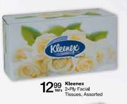 Kleenex 2-Ply Facial Tissues, Assorted-180's