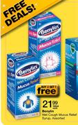 Benylin Wet Cough Mucus Relief Syrup, Assorted-100ml each