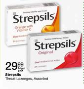 Strepsils Throat Lozenges, Assorted-24 per pack