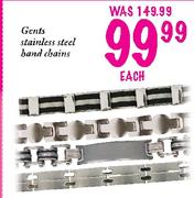 Gents Stainless Steel band Chains-Each
