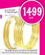 9ct Gold 'C' Shaped Bangles-6mm Each